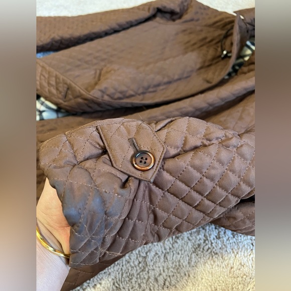 BURBERRY LONDON quilted Parka Jacket Trench Coat Size: M | US 8 - Picture 15 of 16